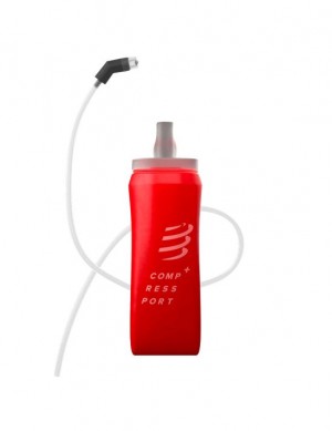 Compressport ErgoFlask 500mL + Tube Unisex Pribor Crvene | 854-OSWDEP