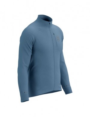 Compressport Hurricane Windproof Jacket M Muške Jakne Plave | 307-AKGZWD