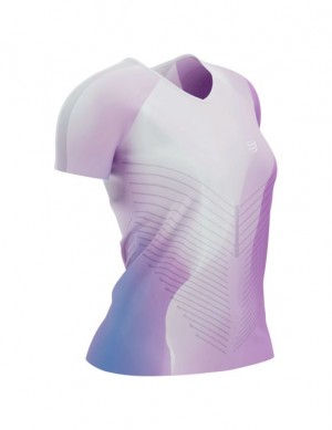 Compressport Performance SS Tshirt W Ženske Majice Ljubičaste | 417-GXHTUL