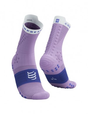 Compressport Pro Racing Socks v4.0 Trail Unisex Čarape Plave | 537-JECVMD