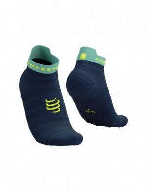 Compressport Pro Racing Socks v4.0 Ultralight Run Low Muške Čarape Za Trčanje Plave | 650-EZRNHU