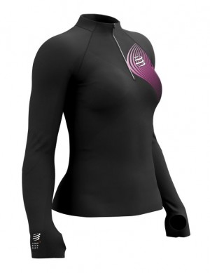 Compressport Winter Trail Postural LS Top W Unisex Majice Visebojne | 539-AGUHDM