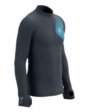 Compressport Winter Trail Postural LS Top M Unisex Majice Visebojne | 935-FMHZBR