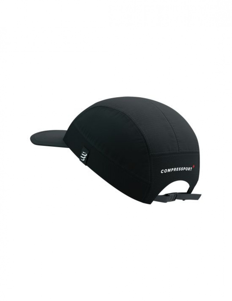 Compressport 5 Panel Light Cap Muške Kape Crne | 097-MCBPHE