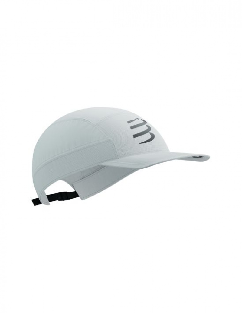 Compressport 5 Panel Light Cap Ženske Kape Bijele | 875-BAOSXJ