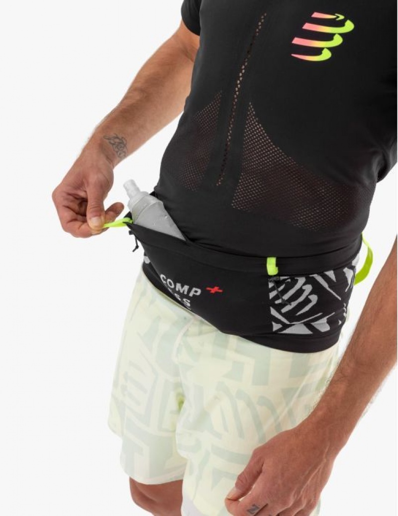 Compressport Free Belt Pro Muške Torbice Oko Struka Crne Bijele | 365-LKNEBR