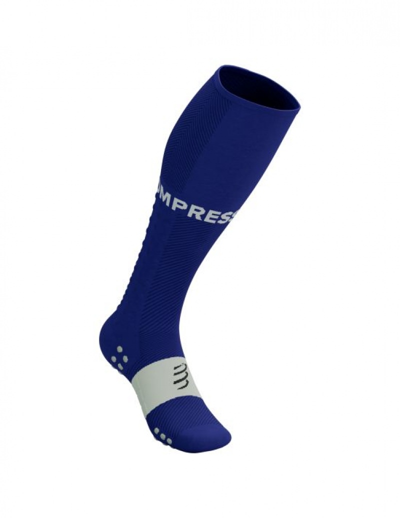 Compressport Full Socks Run Muške High Socks Plave | 748-JCRQUO