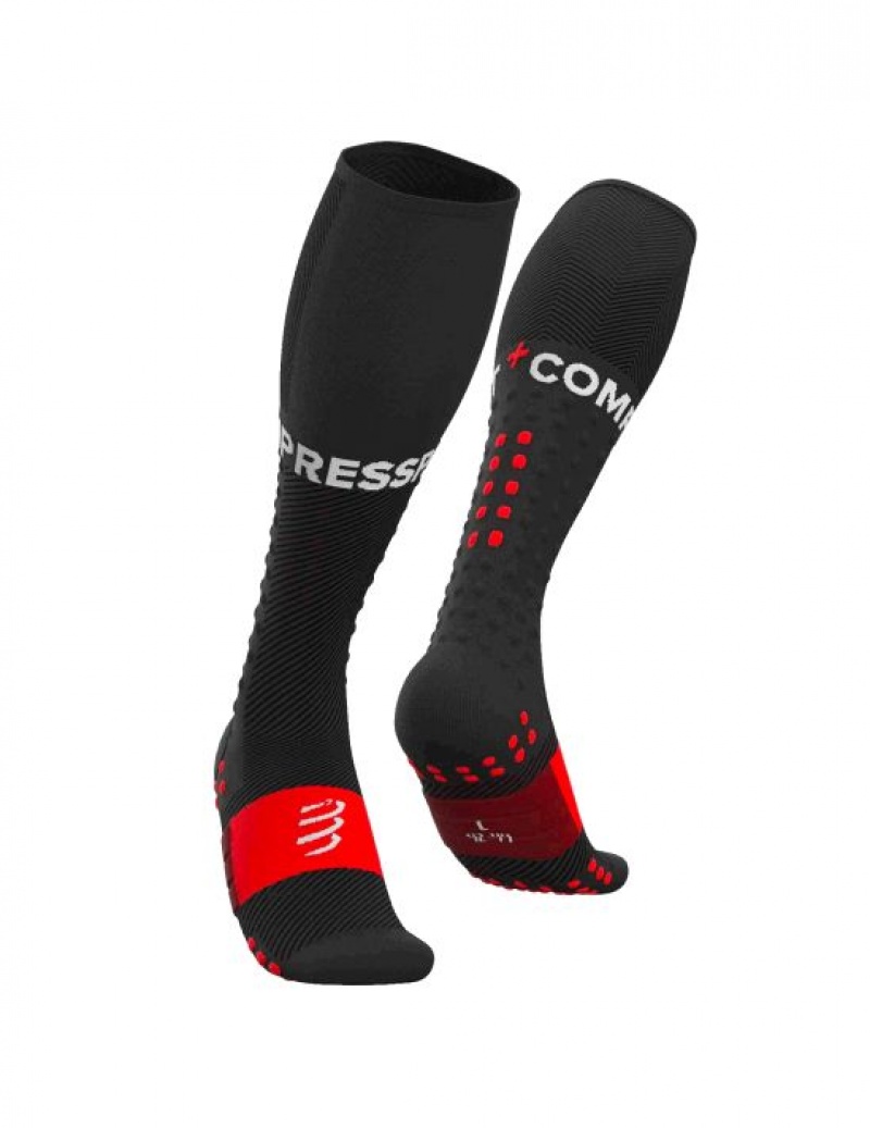 Compressport Full Socks Run Muške Čarape Za Trčanje Crne | 275-VXTNKB