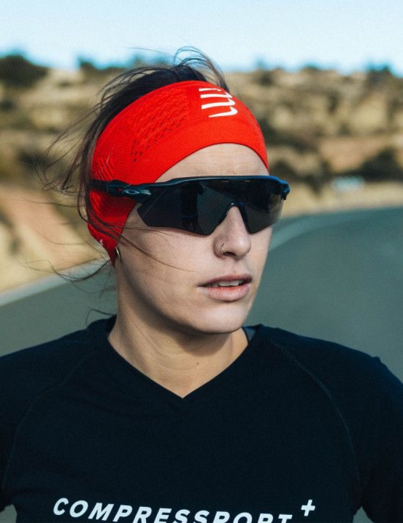 Compressport Headband On/Off Muške Pribor Crvene | 568-SURPHL