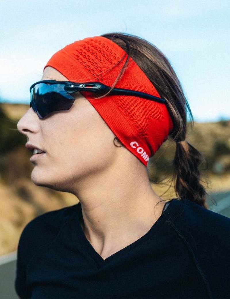 Compressport Headband On/Off Muške Traka Za Glavu Crvene | 690-EBVOWQ