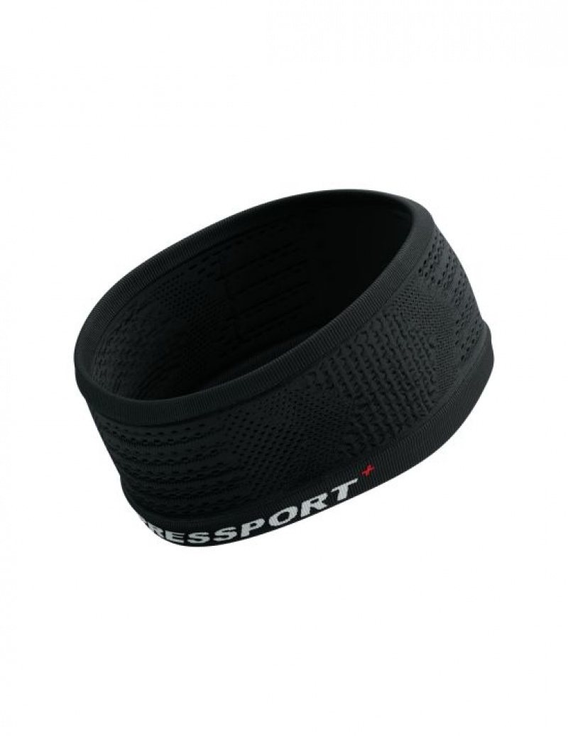 Compressport Headband On/Off Unisex Pribor Crne Bijele | 604-DBRLJA