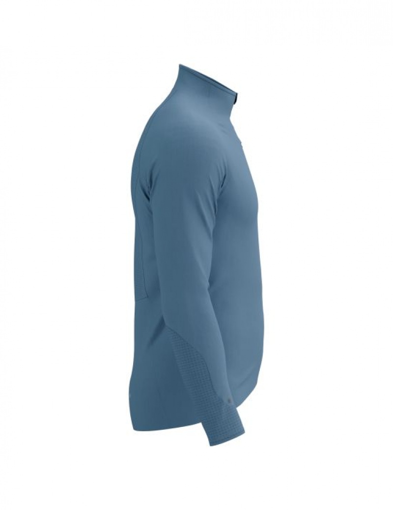 Compressport Hurricane Windproof Jacket M Muške Jakne Plave | 307-AKGZWD