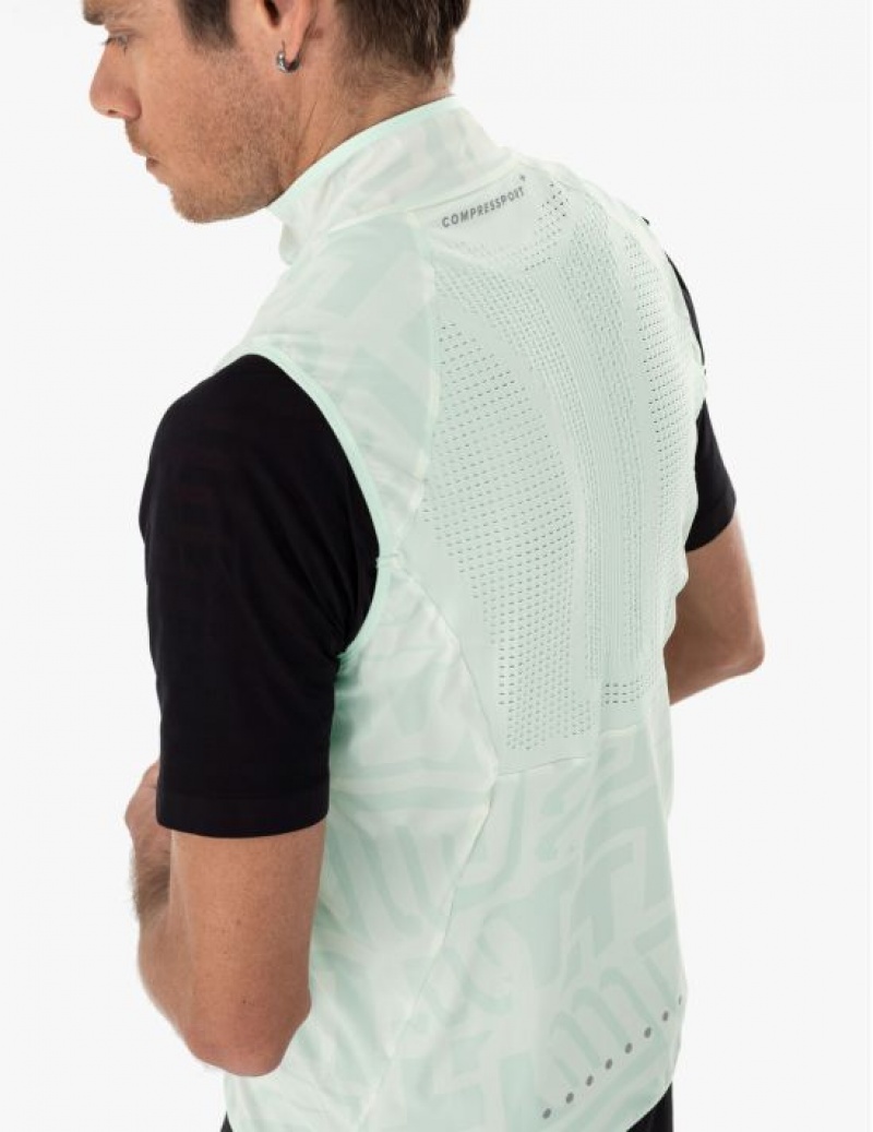 Compressport Hurricane Windproof Vest M Muške Jakne Visebojne | 796-GSCVDO