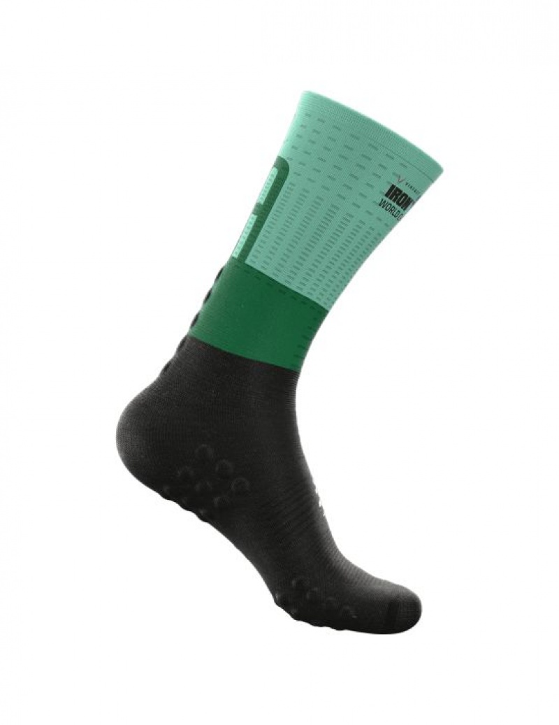 Compressport Mid Compression Socks Muške Čarape Za Trčanje Visebojne | 587-WHEPTA