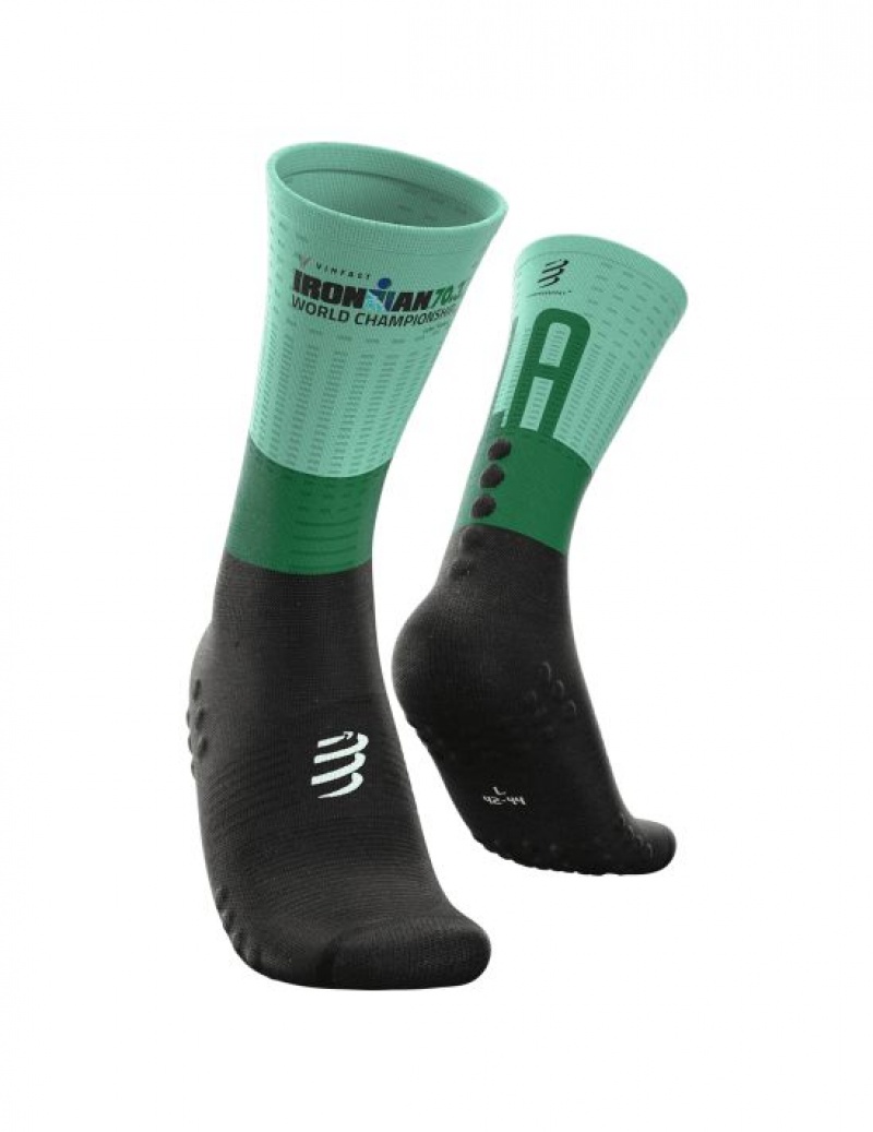 Compressport Mid Compression Socks Muške Čarape Za Trčanje Visebojne | 587-WHEPTA