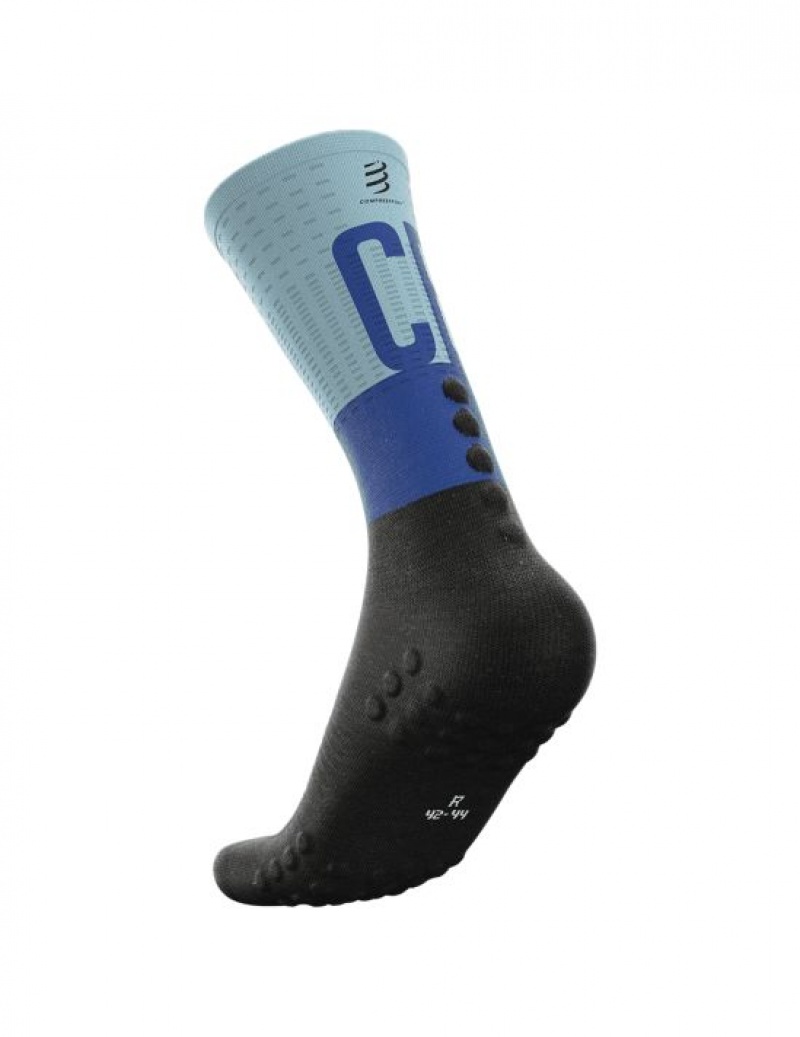 Compressport Mid Compression Socks Muške Čarape Za Trčanje Visebojne | 498-ZUWCBM