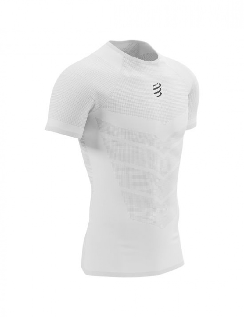 Compressport On/Off SS TShirt M Muške Majice Bijele | 632-ITHEFV