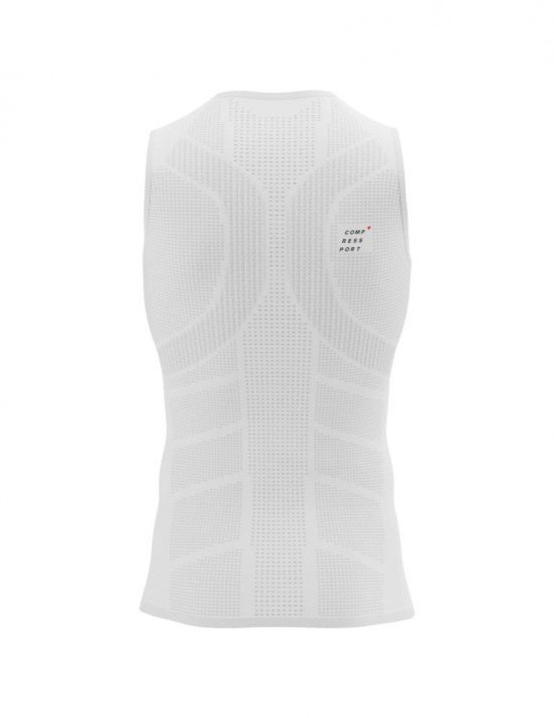 Compressport On/Off Tank Top M Muške Majice Za Trčanje Bijele | 208-NSEHVJ