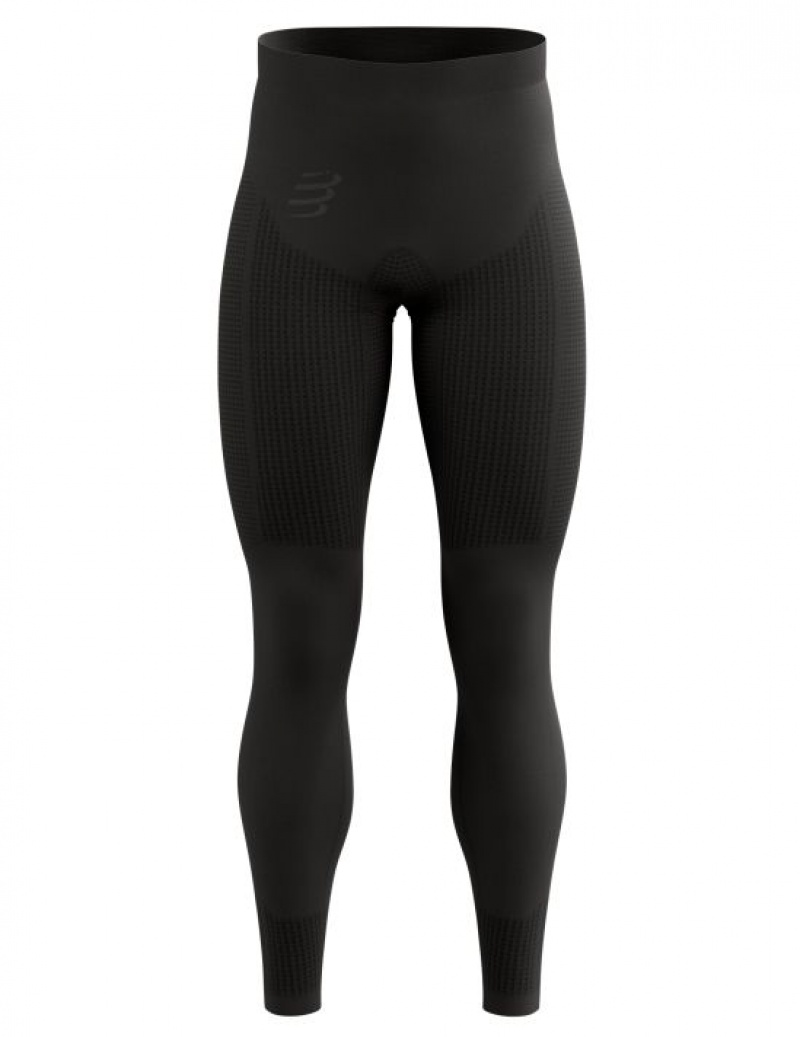 Compressport On/Off Tights M Muške Tajice Crne | 954-BILMWV