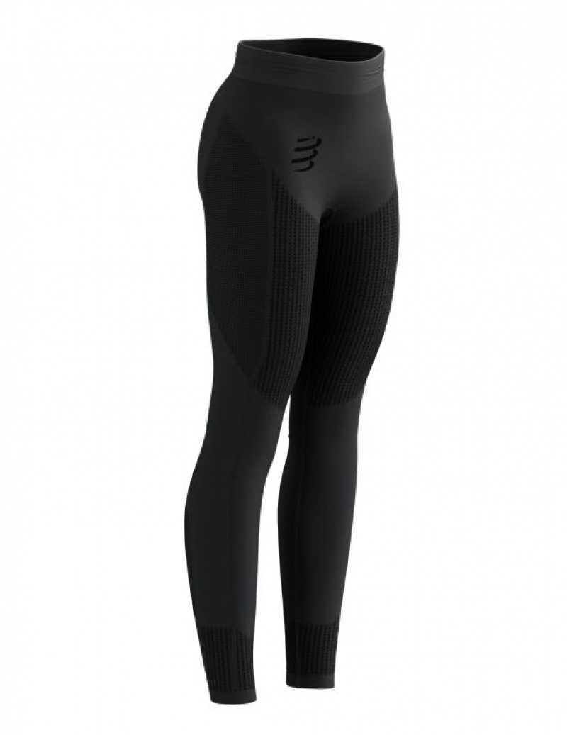 Compressport On/Off Tights W Ženske Tajice Crne | 653-TXEPCW