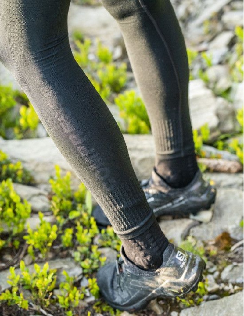 Compressport On/Off Tights W Ženske Tajice Crne | 653-TXEPCW