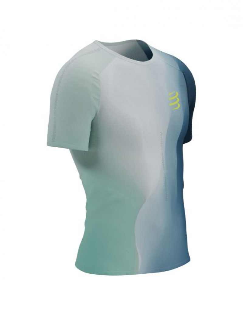 Compressport Performance SS Tshirt M Muške Majice Plave | 695-IBCDHE