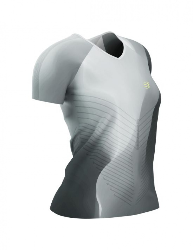 Compressport Performance SS Tshirt W Ženske Majice Crne Bijele | 609-FIGRUP