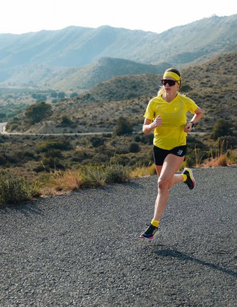 Compressport Performance SS Tshirt W Ženske Majice Za Trčanje Zelene | 386-BEHXML