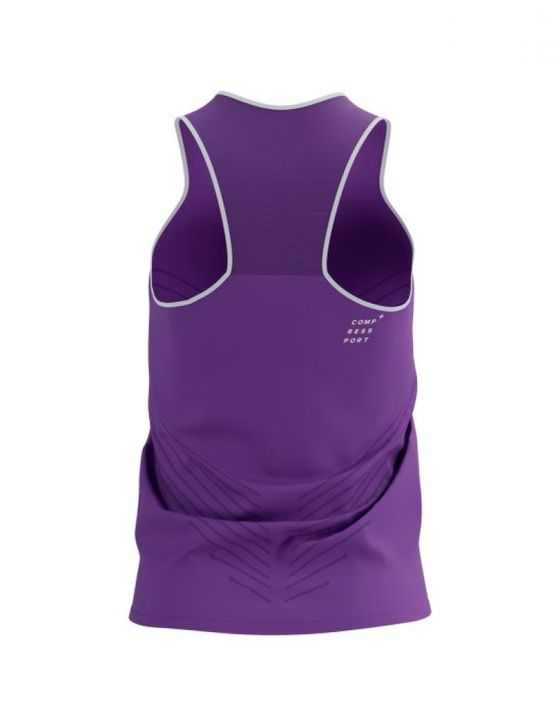 Compressport Performance Singlet W Unisex Majice Ljubičaste | 543-PGAQLE