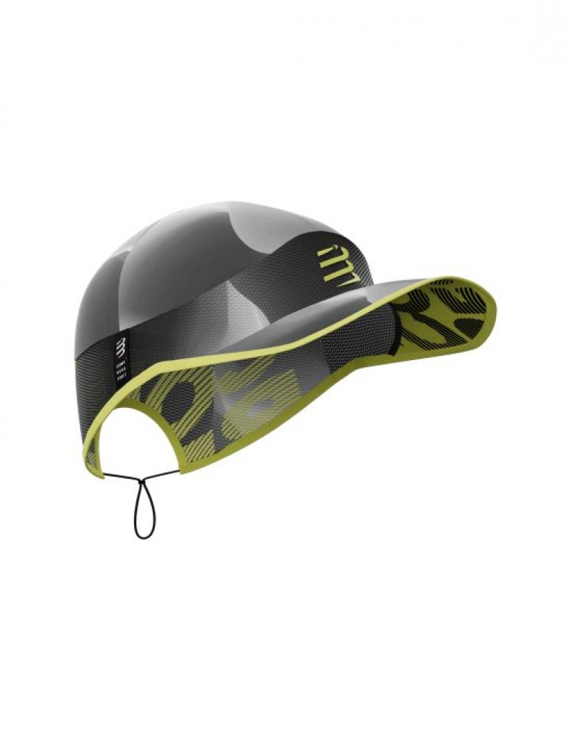 Compressport Pro Racing Cap Muške Kape Crne Bijele | 208-KZRGBT