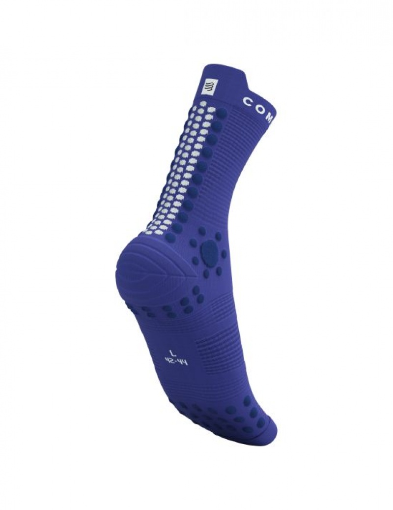 Compressport Pro Racing Socks v4.0 Trail Unisex Čarape Plave | 659-HYVUOD