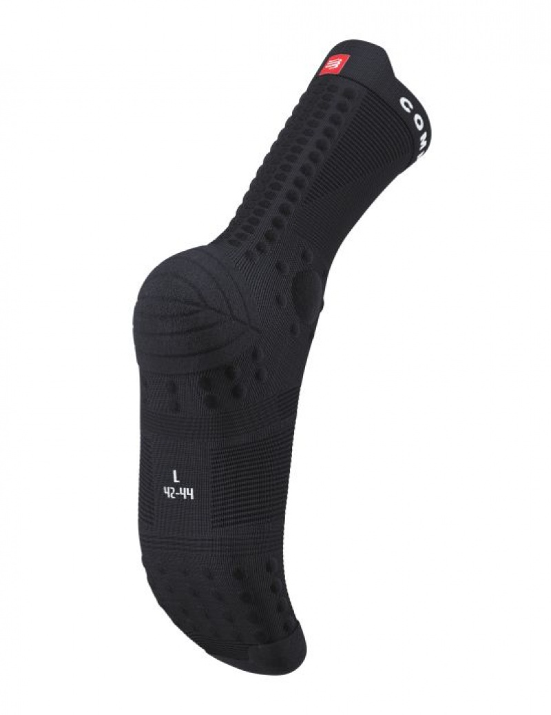 Compressport Pro Racing Socks v4.0 Trail Unisex Čarape Crne | 647-OKSUIN