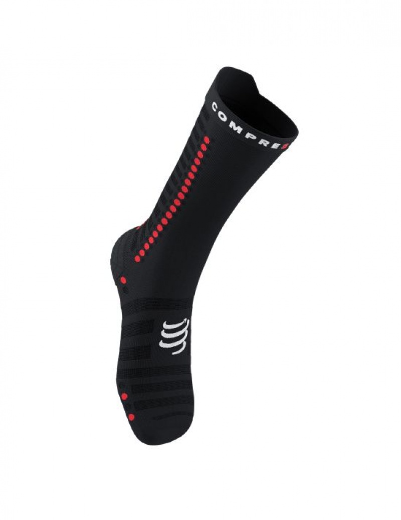 Compressport Pro Racing Socks v4.0 Ultralight Bike Unisex Čarape Crne Bijele | 743-BCUNZQ