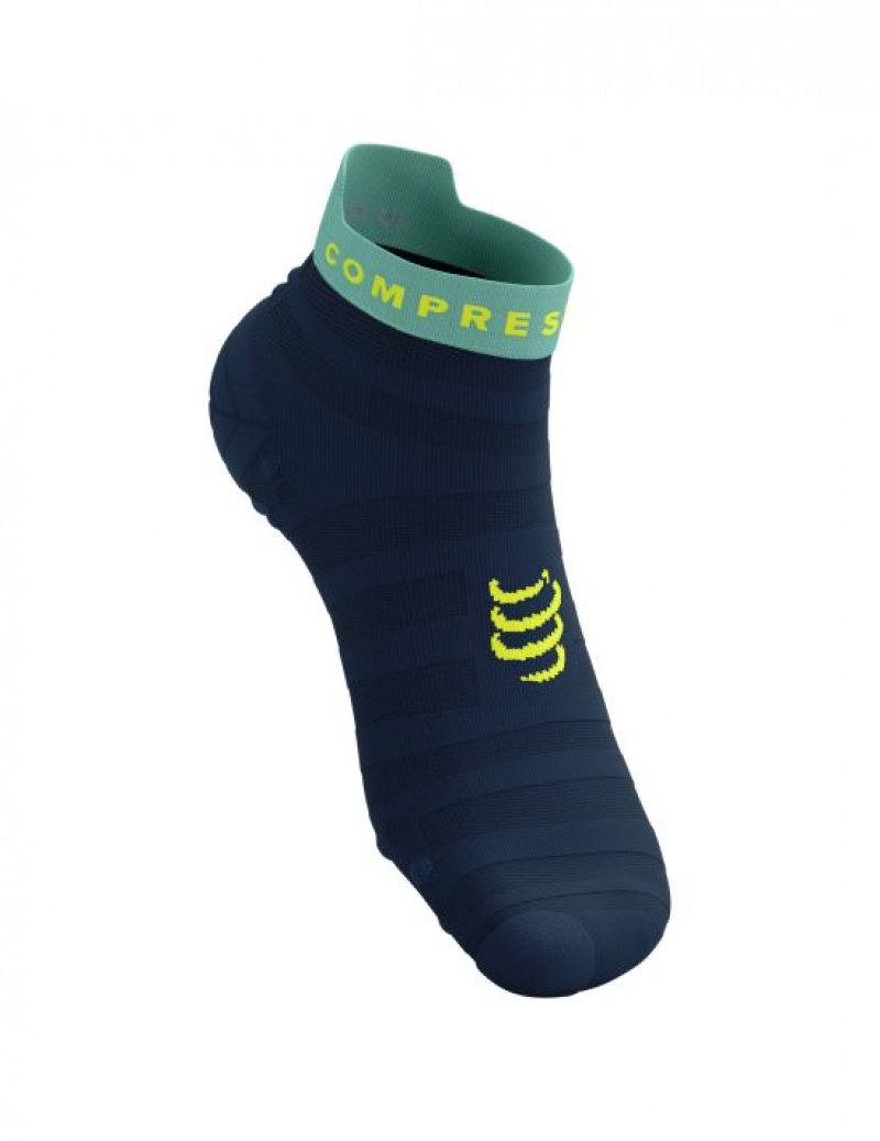 Compressport Pro Racing Socks v4.0 Ultralight Run Low Muške Čarape Za Trčanje Plave | 650-EZRNHU