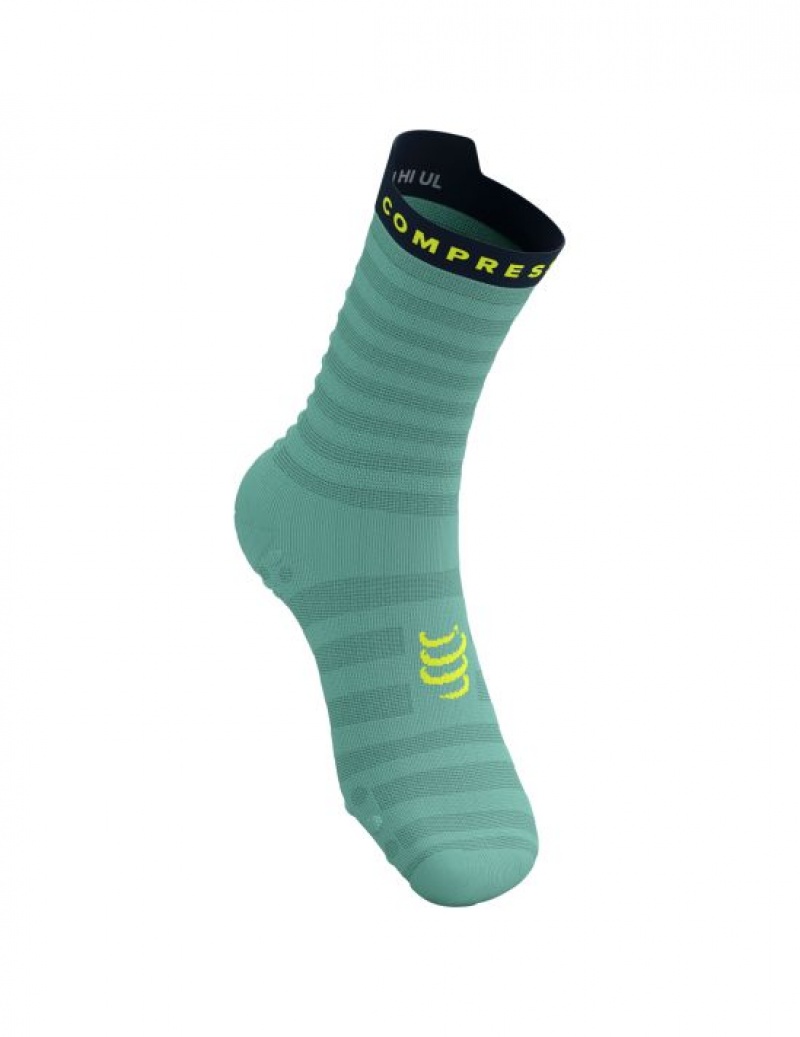 Compressport Pro Racing Socks v4.0 Ultralight Run High Muške Čarape Za Trčanje Plave | 612-UZBJPA