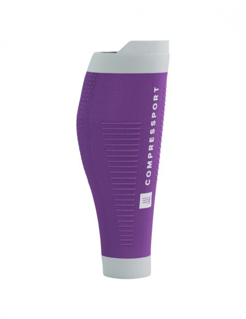 Compressport R2 3.0 Muške Compression Sleeves Ljubičaste Bijele | 649-OHMLDA