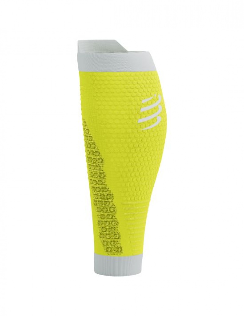 Compressport R2 3.0 Muške Compression Sleeves Žute Bijele | 381-UBMZKW