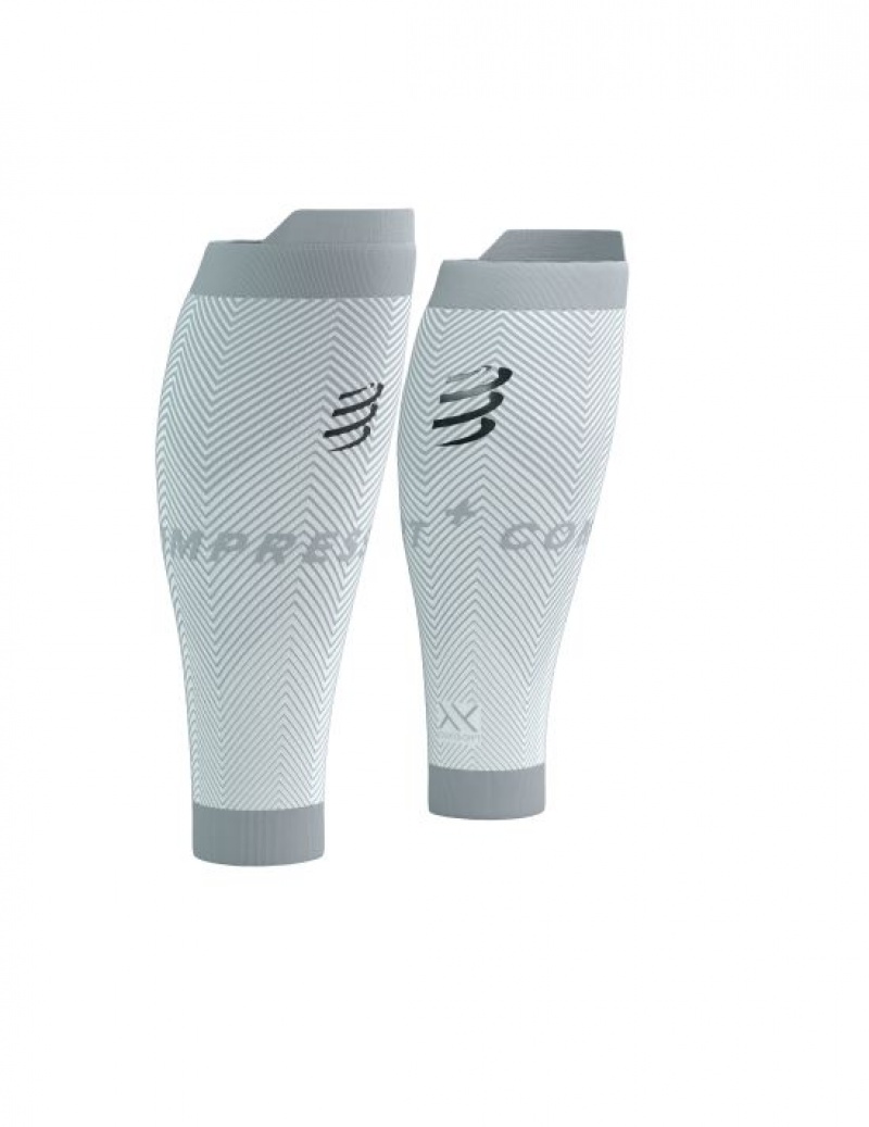 Compressport R2 Oxygen Muške Compression Sleeves Bijele | 694-KOGDEY