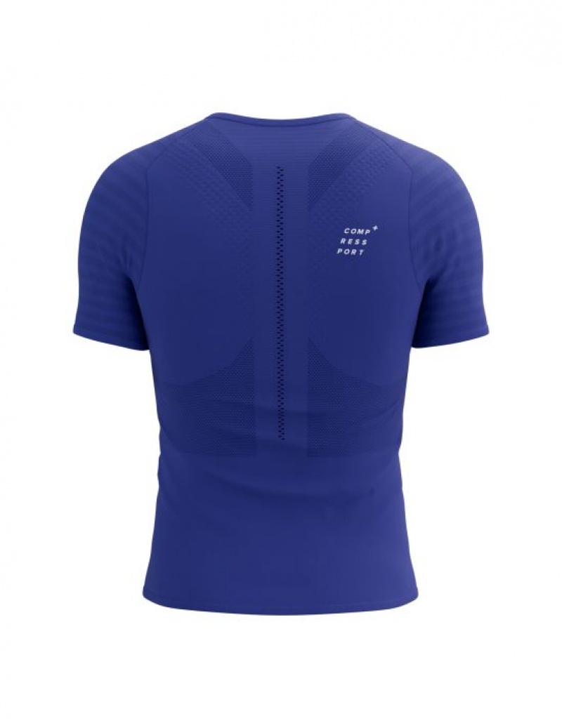 Compressport Racing SS Tshirt M Muške Majice Plave | 632-RWATIX