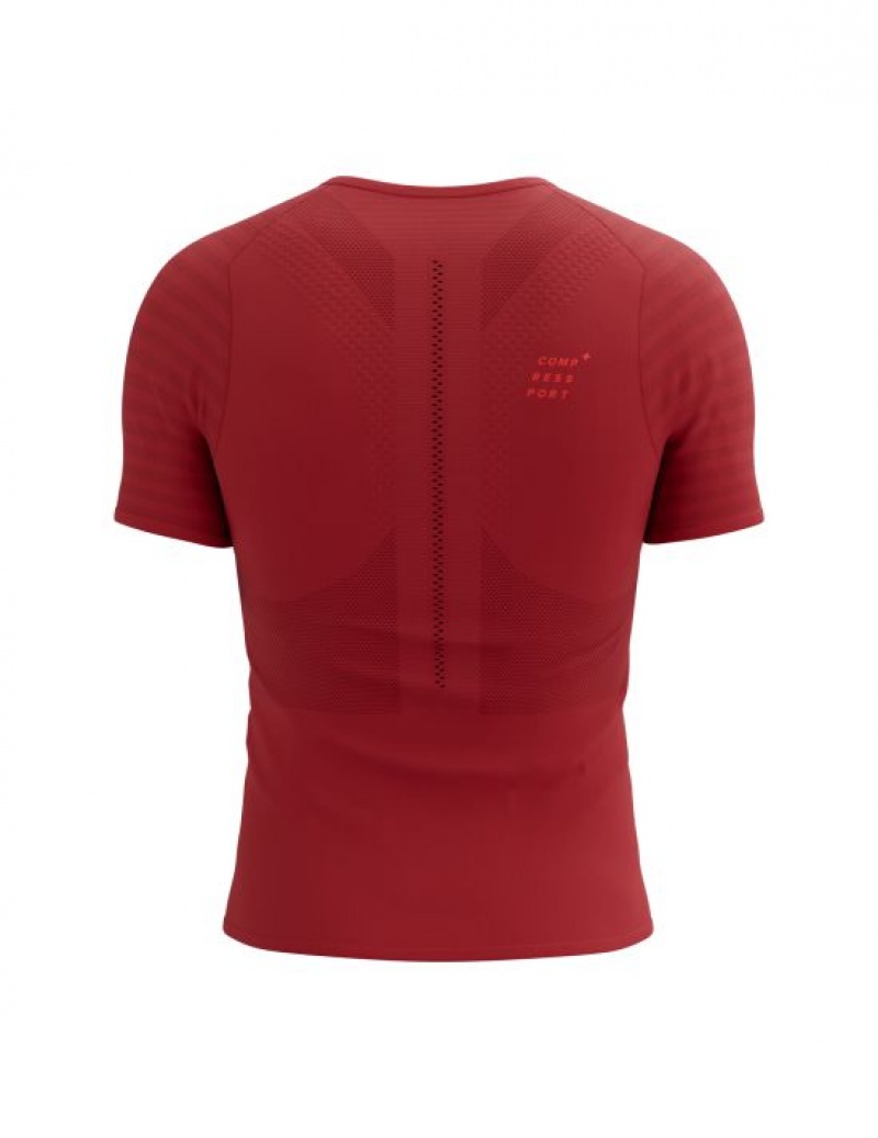 Compressport Racing SS Tshirt M Muške Majice Crvene | 085-UETKOV