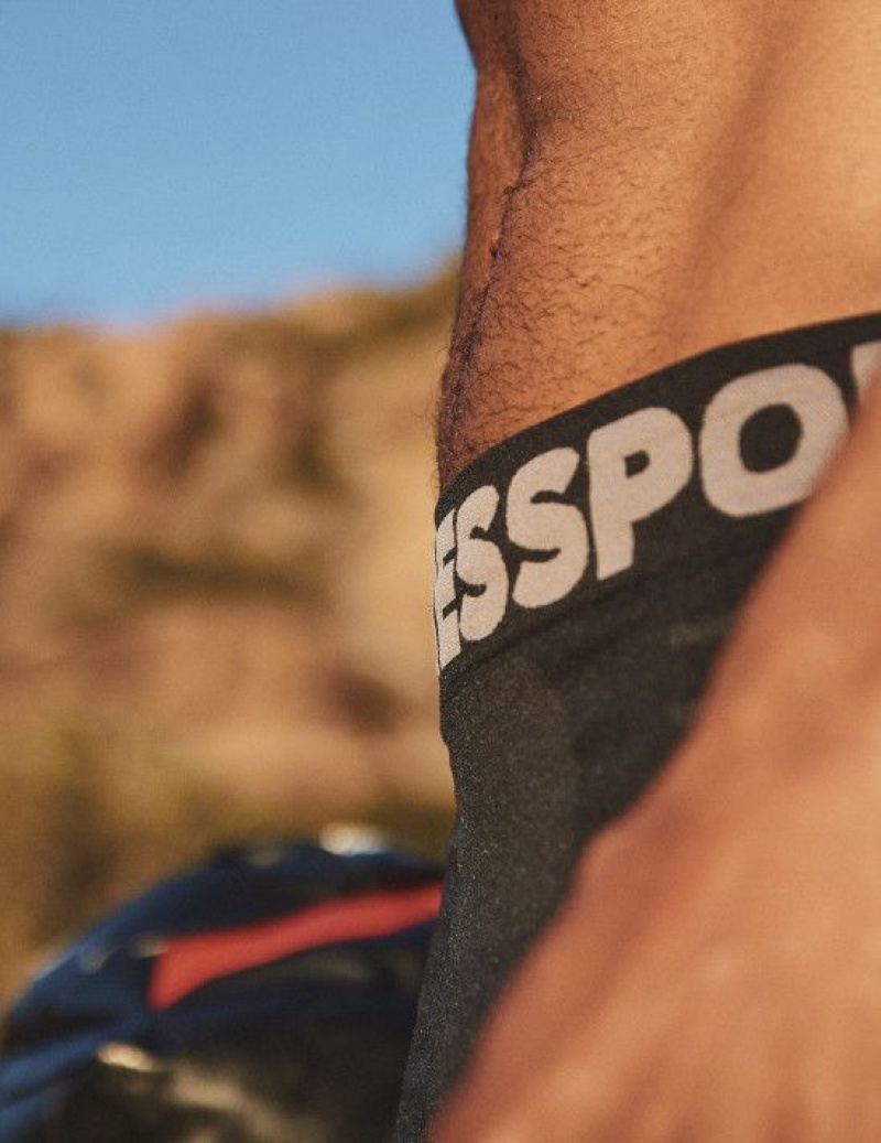 Compressport Seamless Boxer M Muške Kratke Hlače Crne Sive | 265-ITDEMH