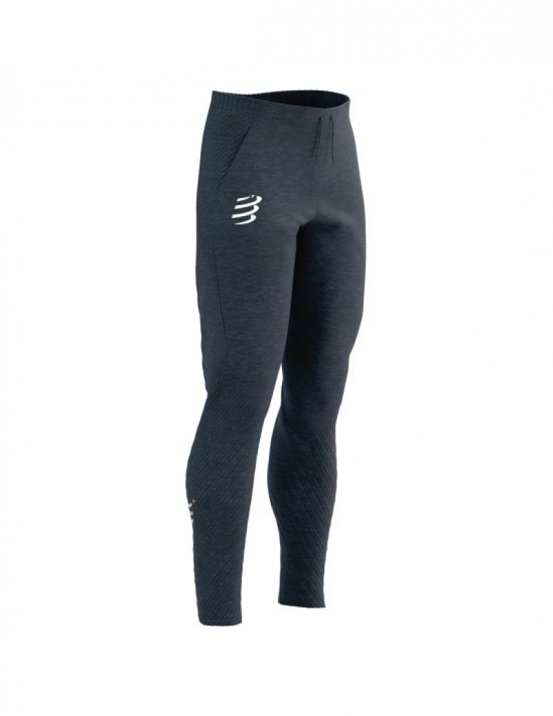 Compressport Seamless Pants Muške Hlače Indigo | 209-FCBKQM