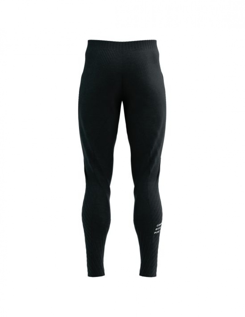 Compressport Seamless Pants Ženske Hlače Crne | 764-IVSTXU