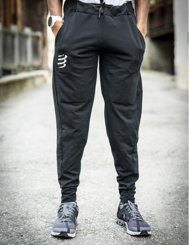 Compressport Seamless Pants Ženske Hlače Crne | 764-IVSTXU