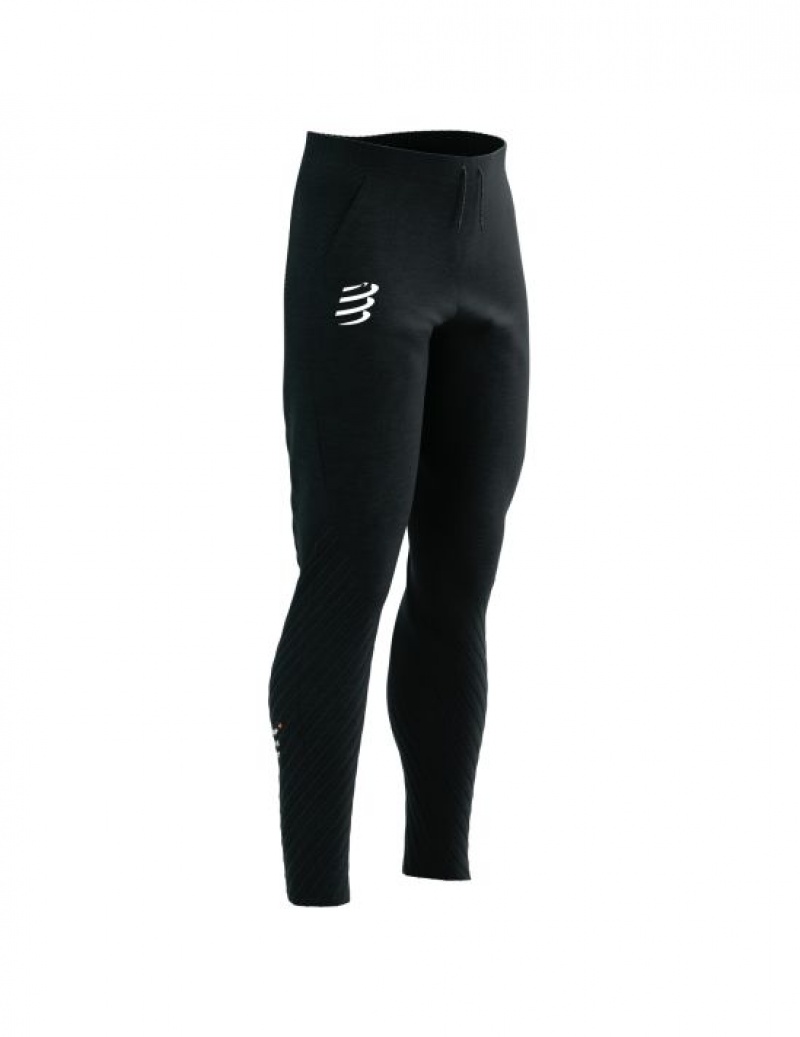 Compressport Seamless Pants Ženske Hlače Crne | 764-IVSTXU