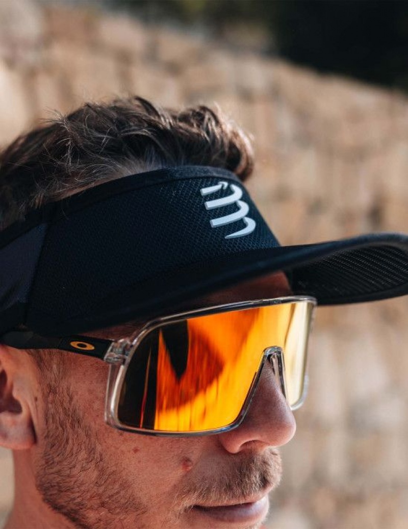 Compressport Spiderweb Ultralight Visor Muške Kape Crne | 651-NIELKD