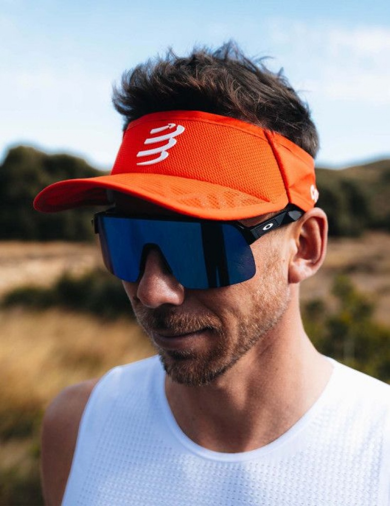 Compressport Spiderweb Ultralight Visor Unisex Pribor Crvene | 496-FNOUJV