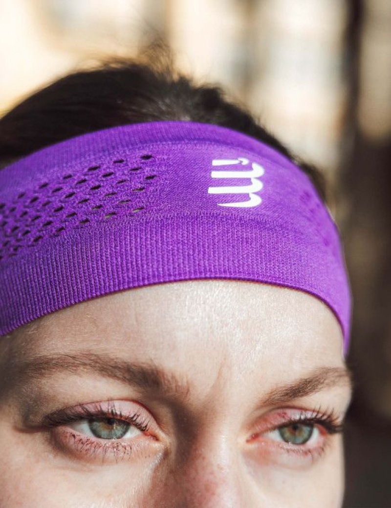 Compressport Thin Headband On/Off Muške Pribor Ljubičaste | 630-TNDWXC