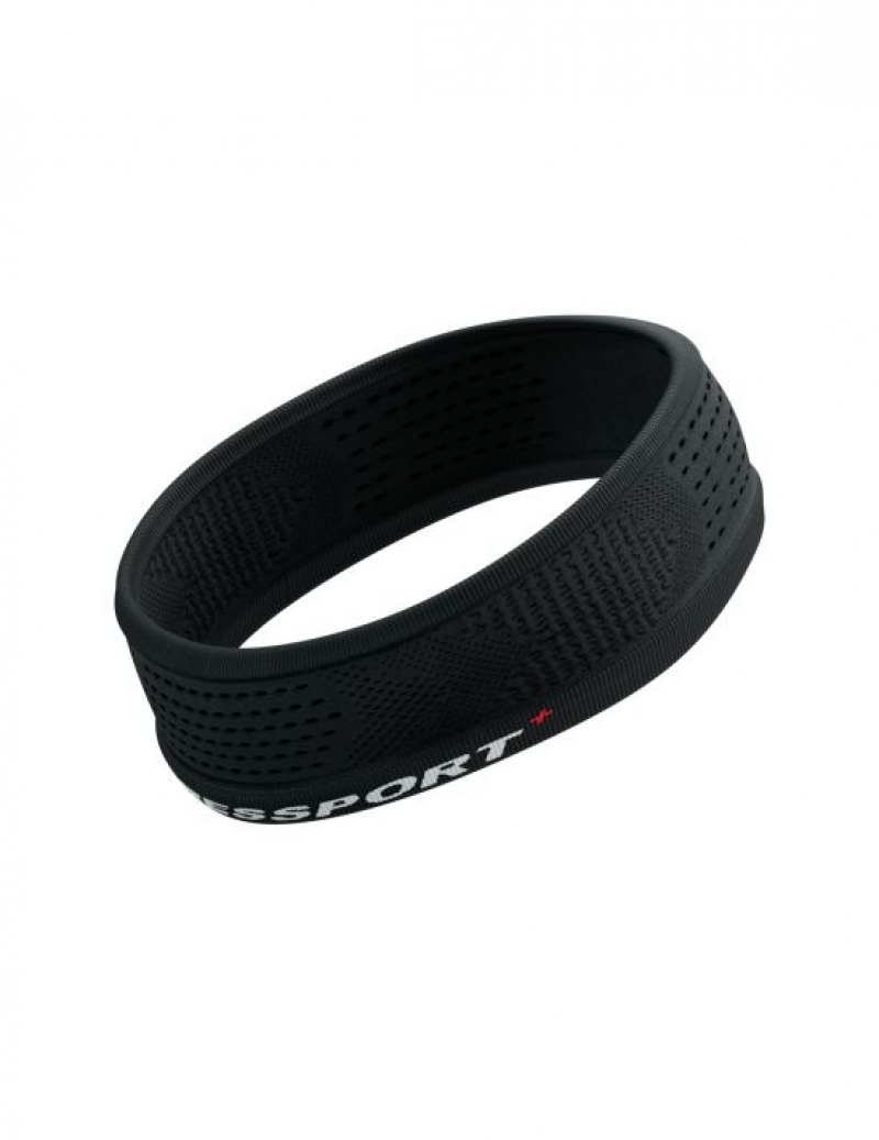 Compressport Thin Headband On/Off Muške Pribor Crne | 623-TKVZBG