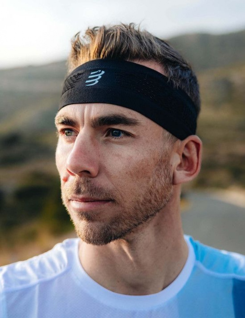 Compressport Thin Headband On/Off Muške Pribor Crne | 623-TKVZBG